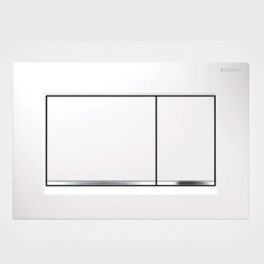 Geberit-Sigma-30-trykkplate-dobbeltskyllende,-hvit-blank-hvit---produktbilde