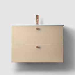 Haven-H3-servantskap-slim-med-porselensservant,-Creme-produktbilde-80-cm