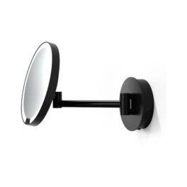 Decor-Walther-Just-Look-sminkespeil-vegghengt-oppladbart,-produktbilde-sort-matt