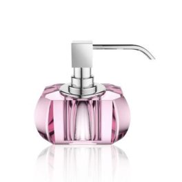 Decor-Walther-KR-SSP-såpedispenser-i-krystall---krom-dispenser,-produktbilde-rosa