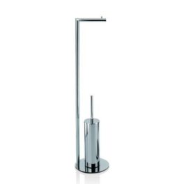 Decor-Walther-Straight-7-toalettbørste-med-toalettpapirholder-frittstående,-produktbilde-krom