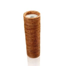 Decor-Walther-Basket-ERH-reserverullholder-i-håndvevd-rotting,-produktbilde-mørk-rotting