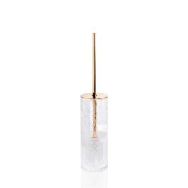 Decor-Walther-Crack-SBG-toalettbørste-i-krakelert-glass,-produktbilde-gull-stang-og-deksel