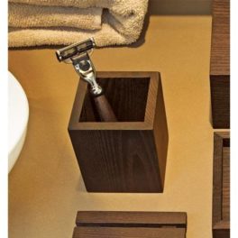 Decor-Walther-Wood-BEQ-tannbørsteholder-i-heltre,-produktbilde-mørk-ask