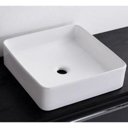 Scala Bad Kvadrat 40 servant uten kranhull, produktbilde