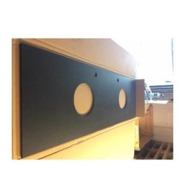 Svedbergs SID benkeplate 143,5 x 45 cm i sort stein Sirius - Billigkroken, produktbilde