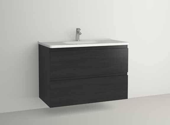 Vedum Flow 101 servantpakke porselen, produktbilde sort ask