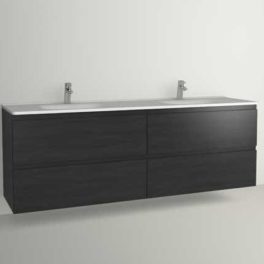 Vedum Flow 200 servantpakke, produktbilde sort ask