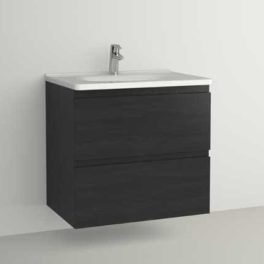 Vedum Flow 76 servantpakke porselen, produktbilde sort ask