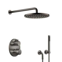 Dornbracht Tara komplett dusjsystem - dark platinum matt, produktbilde